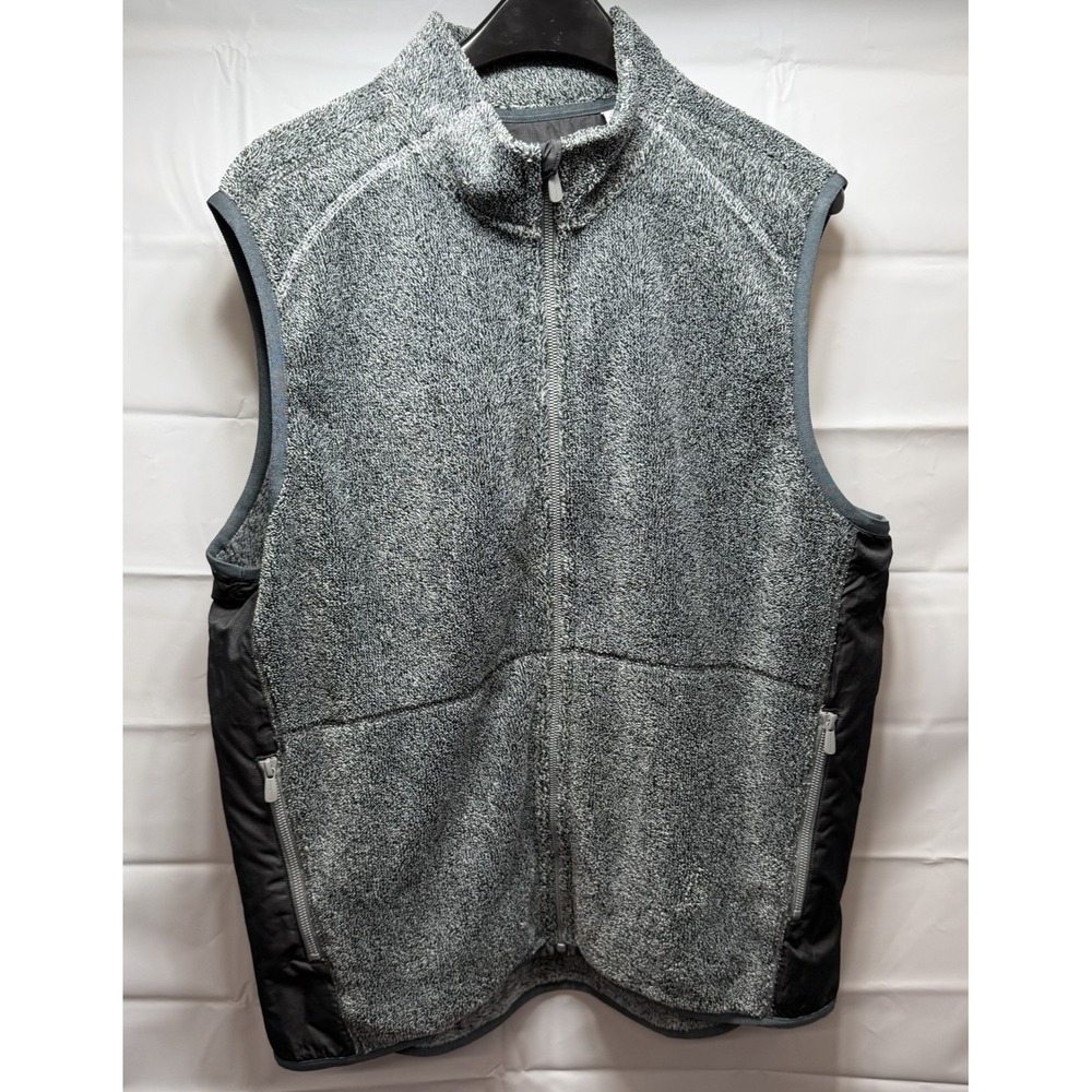 Tommy Bahama Cascade Cozy Fleece Vest Mens Large L Gray Full Zip Jacket ST226116 - Picture 2 of 9